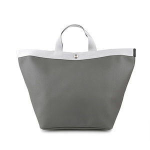 Herve Chapelier Pebbled Grain Tote Bag Black